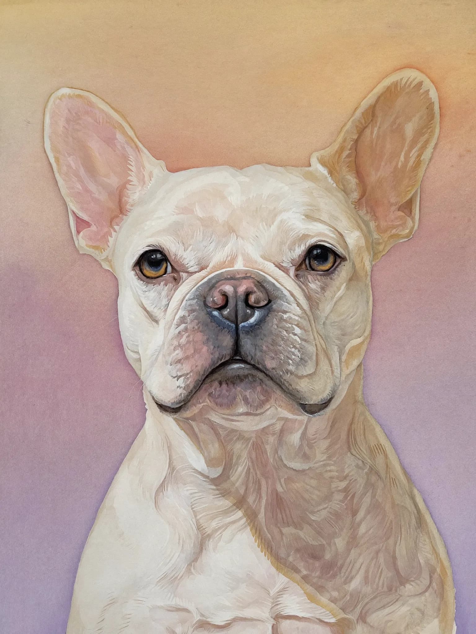 Aquarell Portrait – French Bulldog